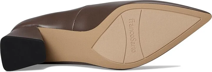Franco Sarto Racer Pump High Women's Heels Truffle Brown Leather : 5.5 M, Leather/Rubber - Image 3