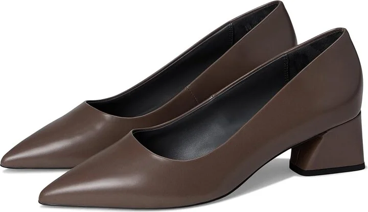 Franco Sarto Racer Pump High Women's Heels Truffle Brown Leather : 5.5 M, Leather/Rubber