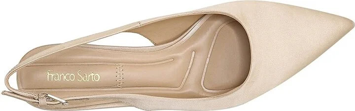 Franco Sarto Racer Women's Shoes Champagne : 7 M, Textile/Suede/Leather - Image 2