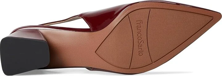 Franco Sarto Racer Women's Shoes Dark Red Patent : 8.5 M, Textile/Suede/Leather - Image 3
