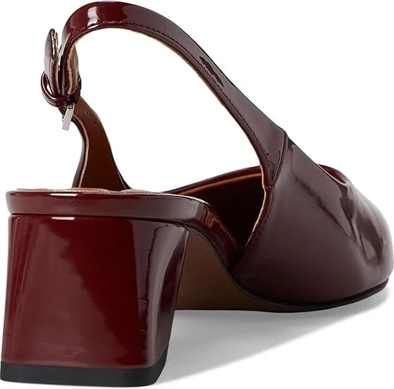 Franco Sarto Racer Women's Shoes Dark Red Patent : 8.5 M, Textile/Suede/Leather - Image 4