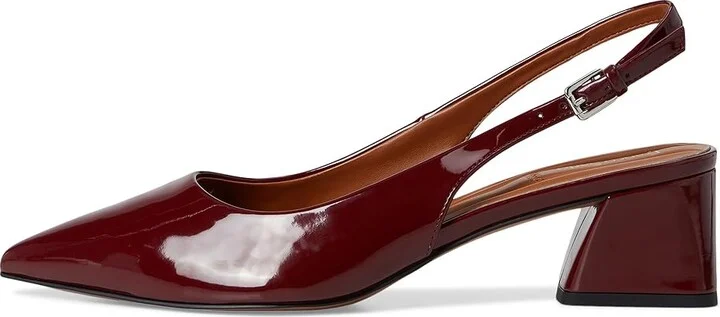 Franco Sarto Racer Women's Shoes Dark Red Patent : 8.5 M, Textile/Suede/Leather - Image 6