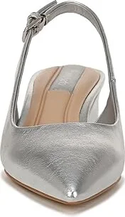 Franco Sarto Racer Women's Shoes Silver Metallic : 6 M, Textile/Suede/Leather - Image 5