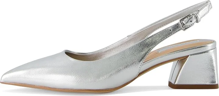 Franco Sarto Racer Women's Shoes Silver Metallic : 6 M, Textile/Suede/Leather - Image 6