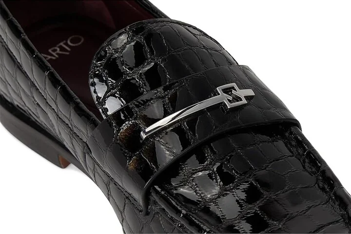 Franco Sarto Riley Women's Shoes Black Croco : 7 M, Leather - Image 7