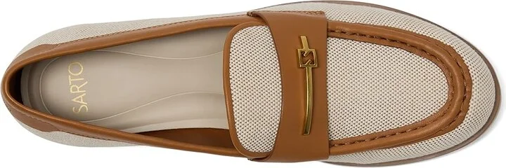 Franco Sarto Riley Women's Shoes Latte Tan : 7.5 M, Canvas/Leather/Suede - Image 2