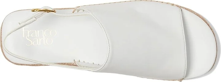 Franco Sarto Rune Women's Sandals Bright White : 7.5 M, Leather - Image 2