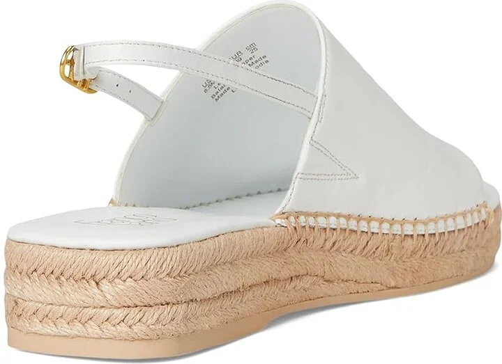 Franco Sarto Rune Women's Sandals Bright White : 7.5 M, Leather - Image 4