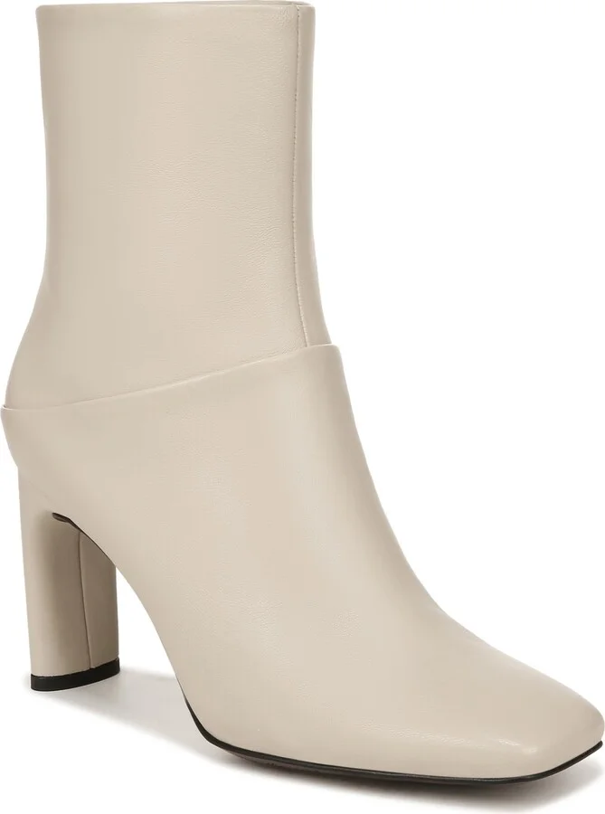 Franco Sarto SARTO Womens Flexabooty Square Toe Bootie Oak Beige Leather 7.5 M