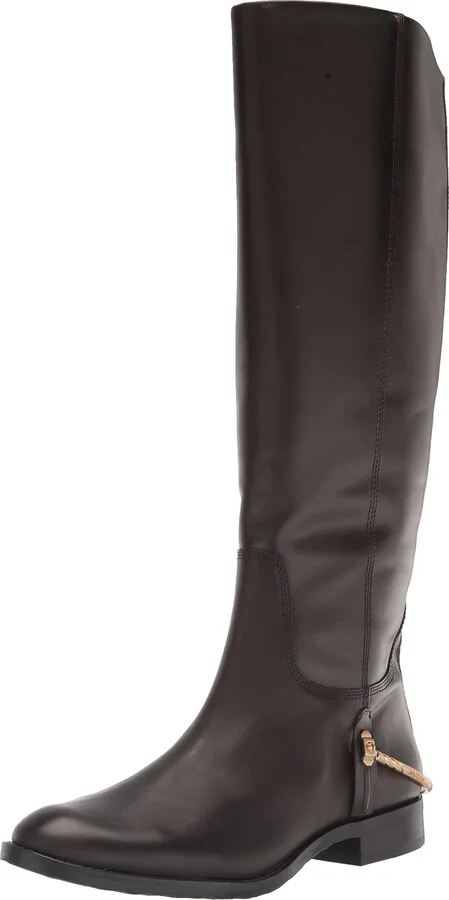 Franco Sarto Sarto Womens Lindy Knee High Boot Dark Brown Leather 8.5 M
