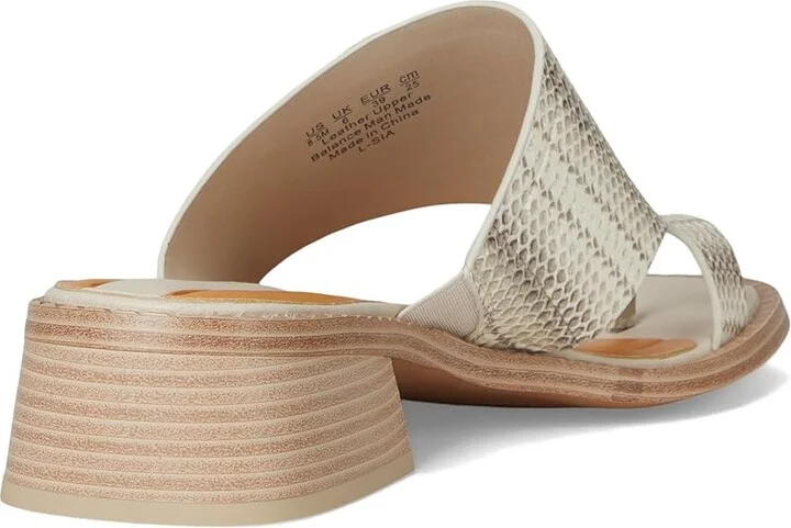Franco Sarto Sia Women's Sandals Roccia Grey Snake : 11 M, Leather/Rubber - Image 4