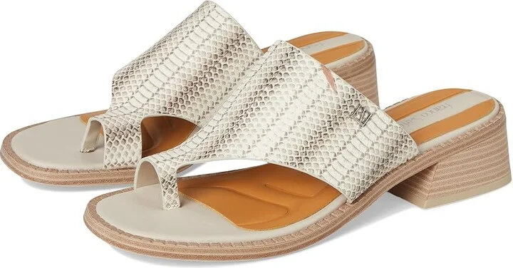 Franco Sarto Sia Women's Sandals Roccia Grey Snake : 11 M, Leather/Rubber