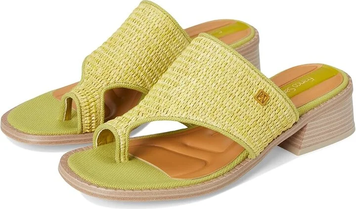 Franco Sarto Sia Women's Sandals Seaweed : 6 M, Leather/Rubber