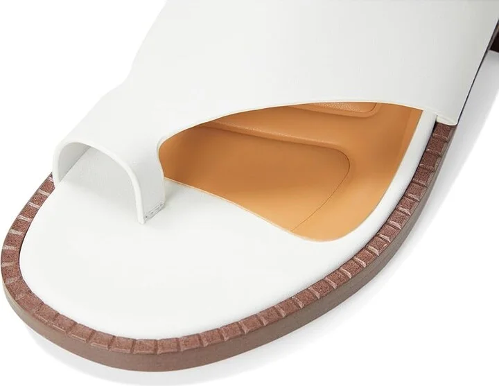 Franco Sarto Sia Women's Sandals White : 7 M, Leather/Rubber - Image 7