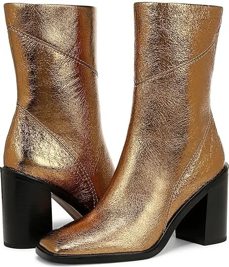Franco Sarto Stevie Women's Shoes Bronze Metallic : 8 M, Leather - Image 5