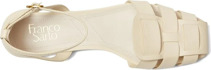 Franco Sarto Taylon Women's Sandals Ivory White : 8.5 M, Leather - Image 2
