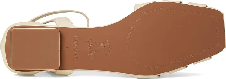 Franco Sarto Taylon Women's Sandals Ivory White : 8.5 M, Leather - Image 3