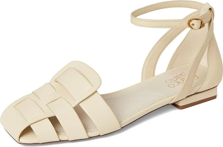 Franco Sarto Taylon Women's Sandals Ivory White : 8.5 M, Leather - Image 5