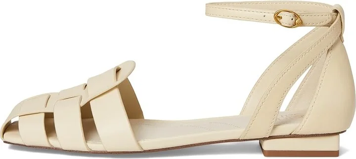 Franco Sarto Taylon Women's Sandals Ivory White : 8.5 M, Leather - Image 6