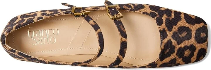 Franco Sarto Tesoro Mary Jane Women's Shoes Leopard Print : 10 M, Leather/Textile - Image 2