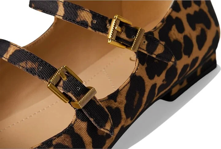 Franco Sarto Tesoro Mary Jane Women's Shoes Leopard Print : 10 M, Leather/Textile - Image 7