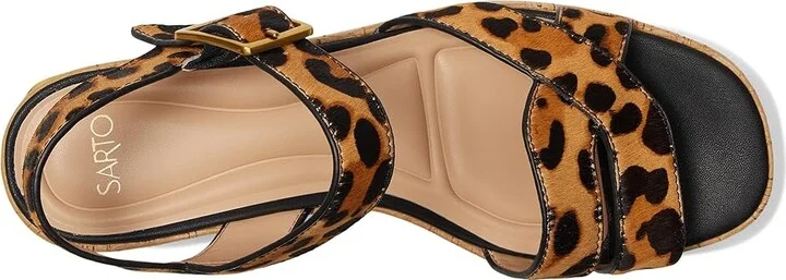 Franco Sarto Tilly Women's Wedge Shoes Brown : 7.5 M, Leather/Rubber - Image 2