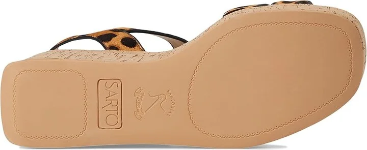 Franco Sarto Tilly Women's Wedge Shoes Brown : 7.5 M, Leather/Rubber - Image 3