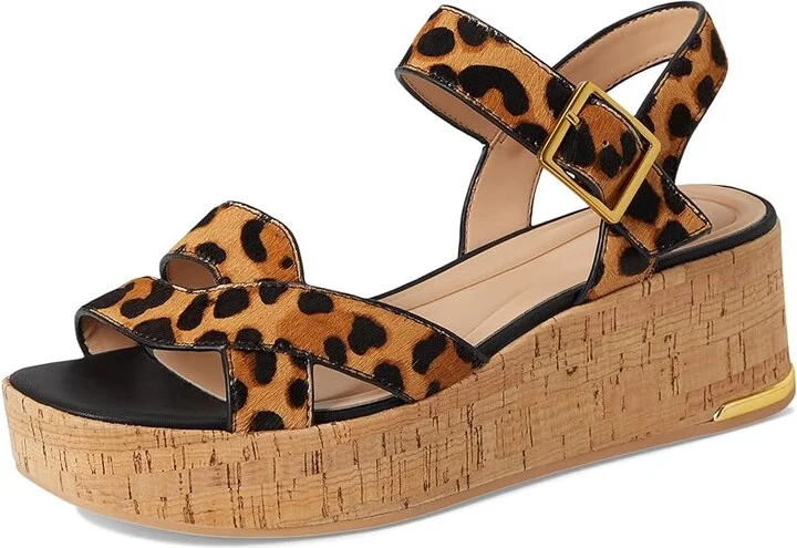 Franco Sarto Tilly Women's Wedge Shoes Brown : 7.5 M, Leather/Rubber - Image 5