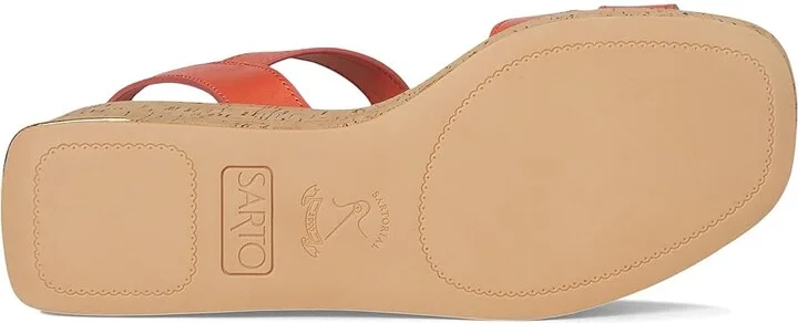 Franco Sarto Tilly Women's Wedge Shoes Coral Pink : 9 M, Leather/Rubber - Image 3