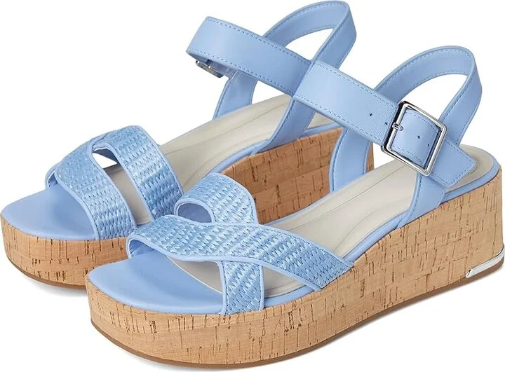 Franco Sarto Tilly Women's Wedge Shoes Denim Blue : 8 M