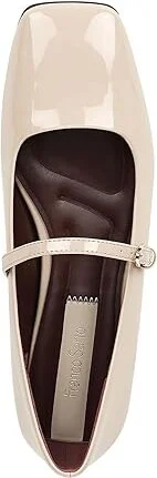 Franco Sarto Tinsley Mary Jane Flats Women's Flat Shoes Beige Synthetic : 10 M - Image 2