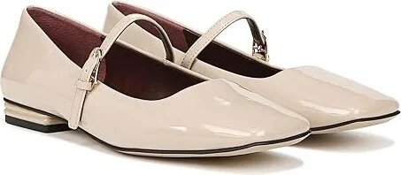 Franco Sarto Tinsley Mary Jane Flats Women's Flat Shoes Beige Synthetic : 10 M