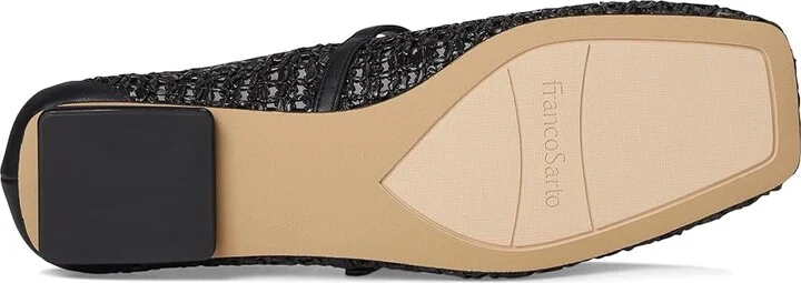 Franco Sarto Tinsley Mary Jane Flats Women's Flat Shoes Black Open Weave : 11 M, Leather/Rubber - Image 3