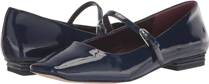 Franco Sarto Tinsley Mary Jane Flats Women's Flat Shoes Blue Synthetic : 10 M