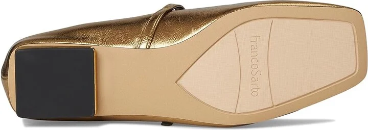 Franco Sarto Tinsley Mary Jane Flats Women's Flat Shoes Bronze Metallic : 6.5 M, Leather/Rubber - Image 3