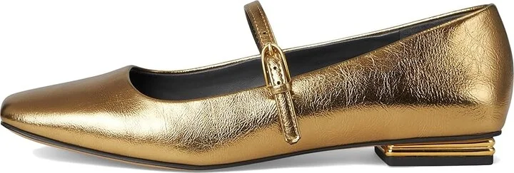 Franco Sarto Tinsley Mary Jane Flats Women's Flat Shoes Bronze Metallic : 6.5 M, Leather/Rubber - Image 6