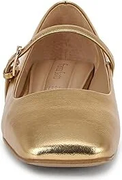 Franco Sarto Tinsley Mary Jane Flats Women's Flat Shoes Gold Metallic : 10 M, Leather/Rubber - Image 5