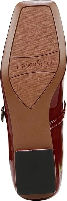 Franco Sarto Tinsley Mary Jane Flats Women's Flat Shoes Gothic Red Patent : 9 M, Leather/Rubber - Image 3