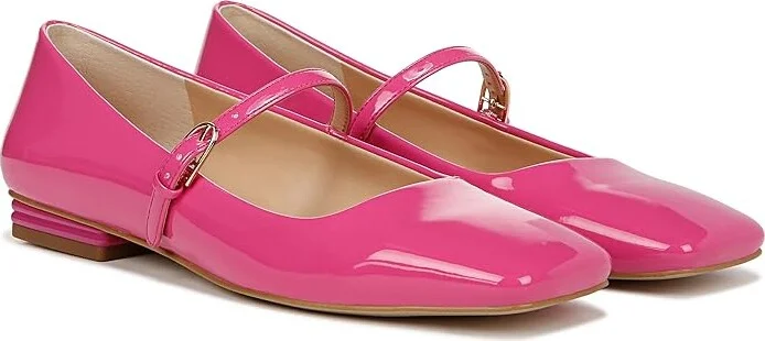 Franco Sarto Tinsley Mary Jane Flats Women's Flat Shoes Pink Patent : 7.5 M, Leather/Rubber - Image 7