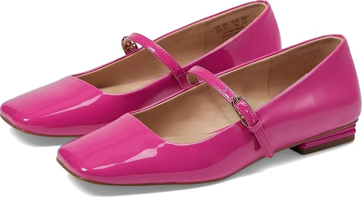 Franco Sarto Tinsley Mary Jane Flats Women's Flat Shoes Pink Patent : 7.5 M, Leather/Rubber