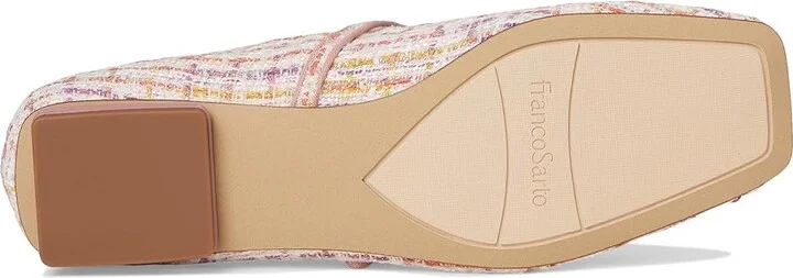 Franco Sarto Tinsley Mary Jane Flats Women's Flat Shoes Pink Tweed : 11 M, Leather/Rubber - Image 3