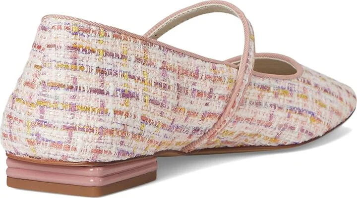 Franco Sarto Tinsley Mary Jane Flats Women's Flat Shoes Pink Tweed : 11 M, Leather/Rubber - Image 4