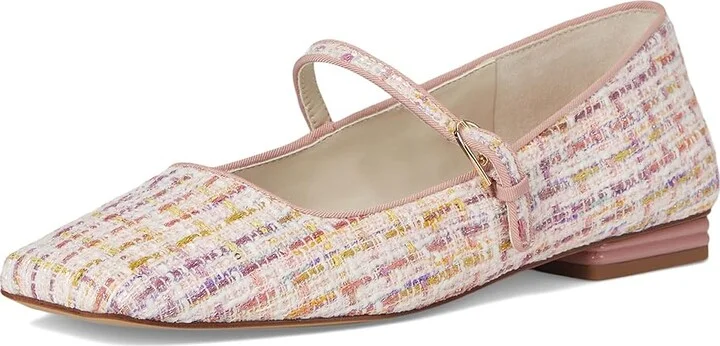 Franco Sarto Tinsley Mary Jane Flats Women's Flat Shoes Pink Tweed : 11 M, Leather/Rubber - Image 5