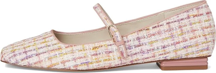 Franco Sarto Tinsley Mary Jane Flats Women's Flat Shoes Pink Tweed : 11 M, Leather/Rubber - Image 6