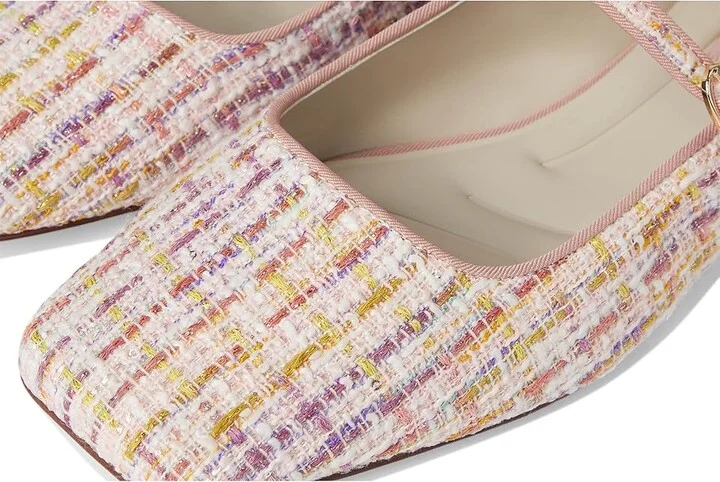 Franco Sarto Tinsley Mary Jane Flats Women's Flat Shoes Pink Tweed : 11 M, Leather/Rubber - Image 7