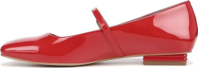 Franco Sarto Tinsley Mary Jane Flats Women's Flat Shoes Red Patent : 6 M, Synthetic - Image 6