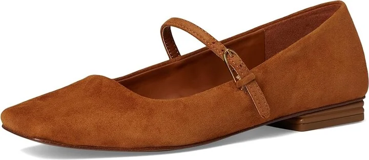 Franco Sarto Tinsley Mary Jane Flats Women's Flat Shoes Saddle Tan : 5 M, Faux Leather - Image 5