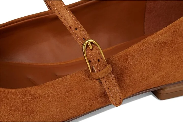 Franco Sarto Tinsley Mary Jane Flats Women's Flat Shoes Saddle Tan : 5 M, Faux Leather - Image 7