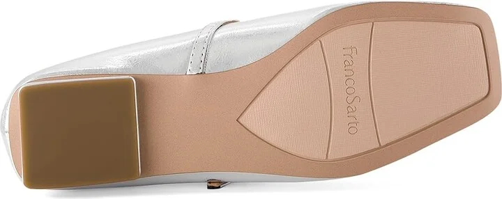 Franco Sarto Tinsley Mary Jane Flats Women's Flat Shoes Silver Metallic : 8.5 M, Leather/Rubber - Image 3
