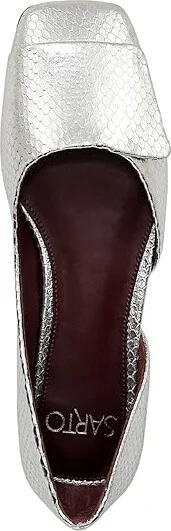 Franco Sarto Tracy Skimmers Women's Shoes Silver Snake Print Leather : 5.5 M - Image 2